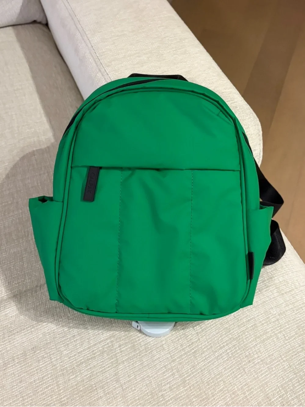 Calpak Luka Mini Backpack Apple Green Purse Travel Bag Puffy Carry on